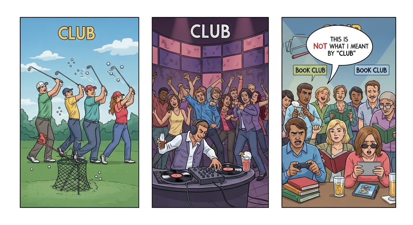 Club Meaning in Online Communities