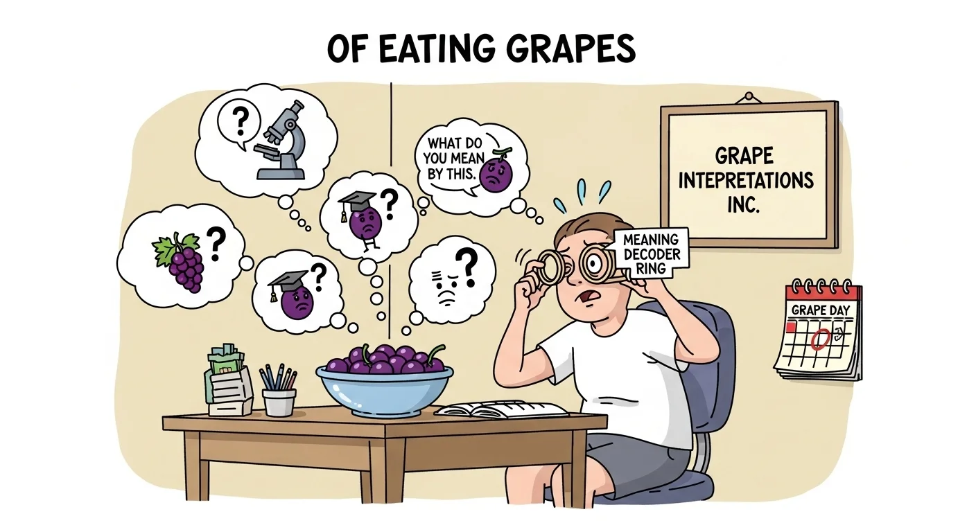 Eating Grapes Meaning in Example Sentences 2026