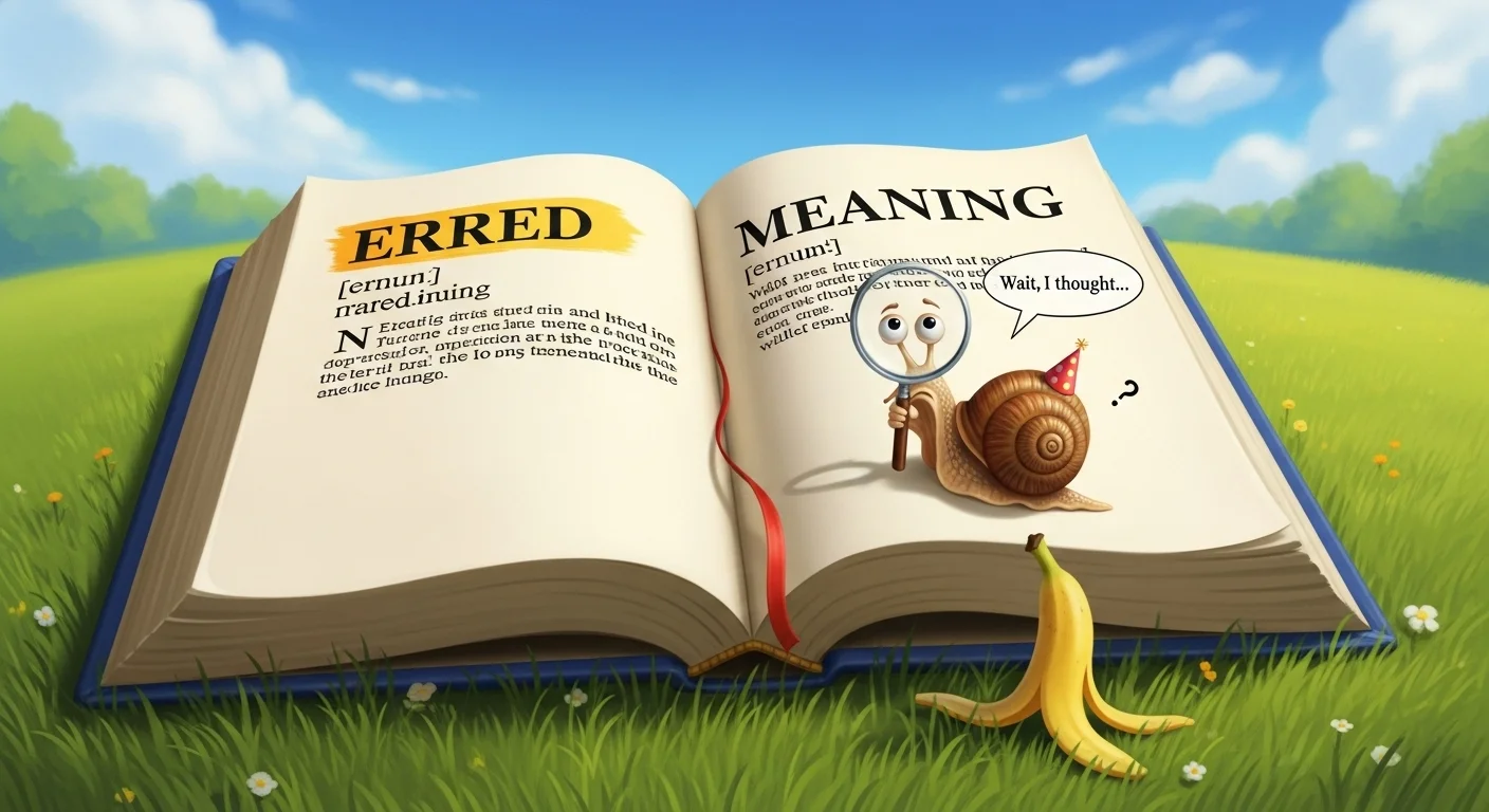 Erred Meaning in Professional Communication