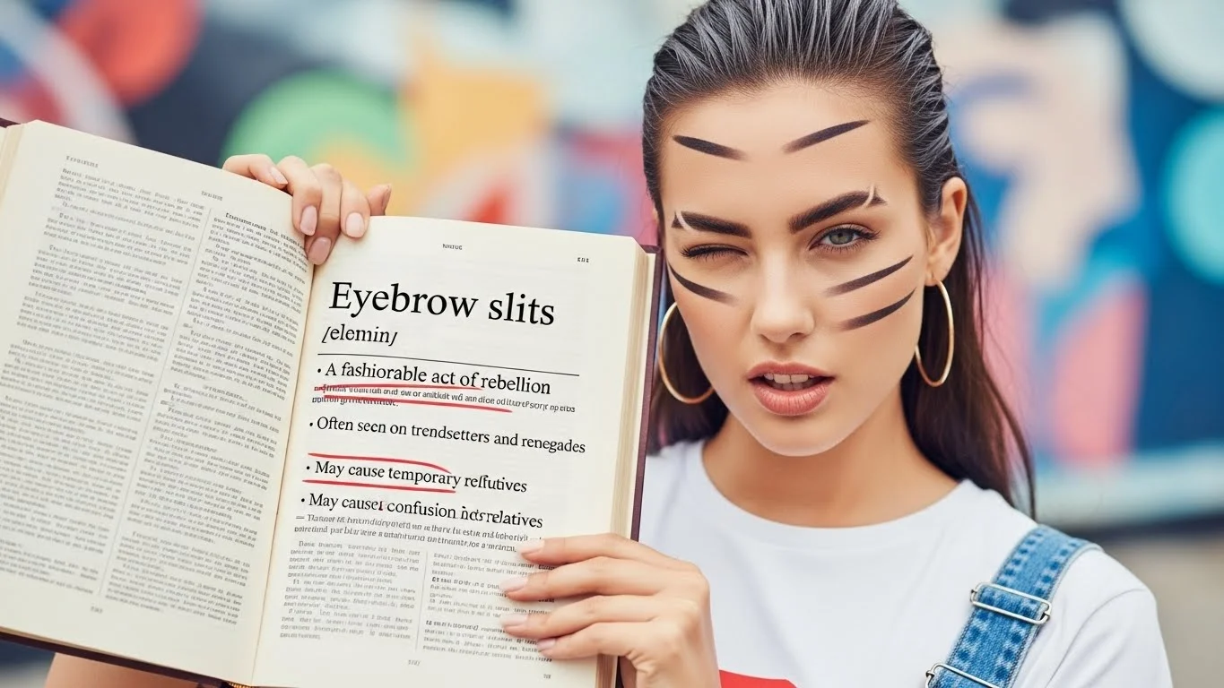 Real-Life Examples of Eyebrow Slits Girls