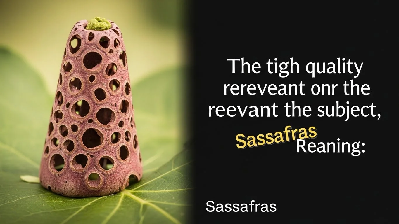 Sassafras Meaning in Slang and Informal Speech