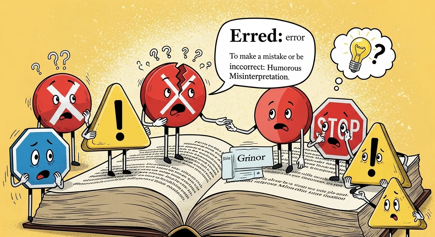 What Does “Erred” Mean