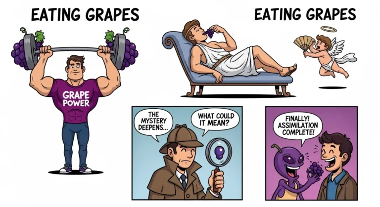 eating grapes meaning