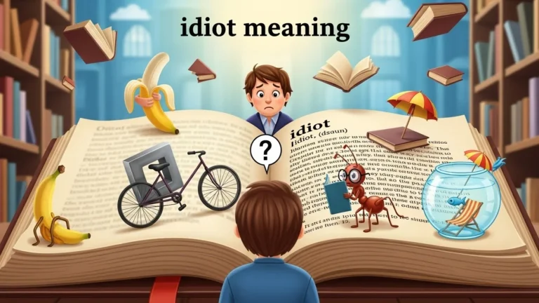 idiot meaning