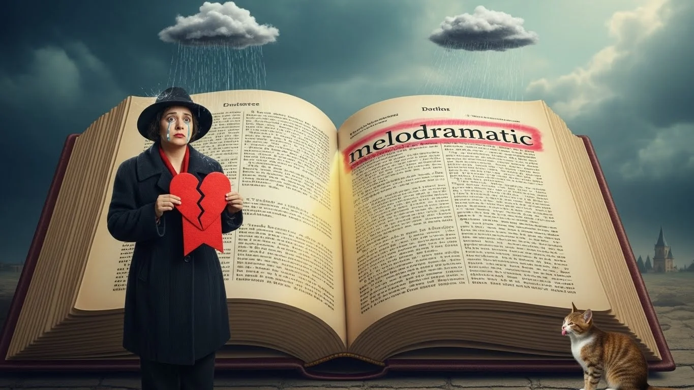 Super Melodramatic Meaning: Definition, Examples, Tone, and Usage 2026