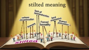 stilted meaning