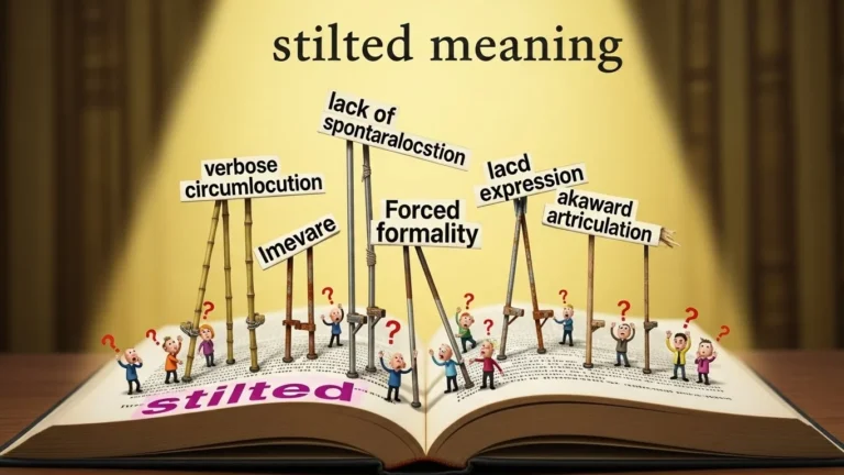 stilted meaning