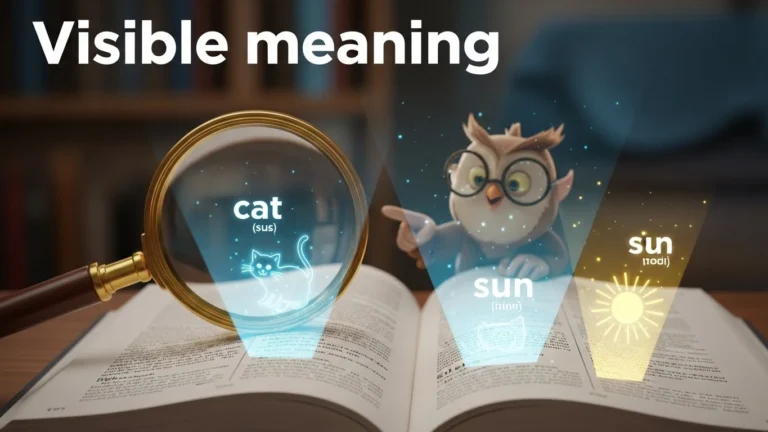 visible meaning