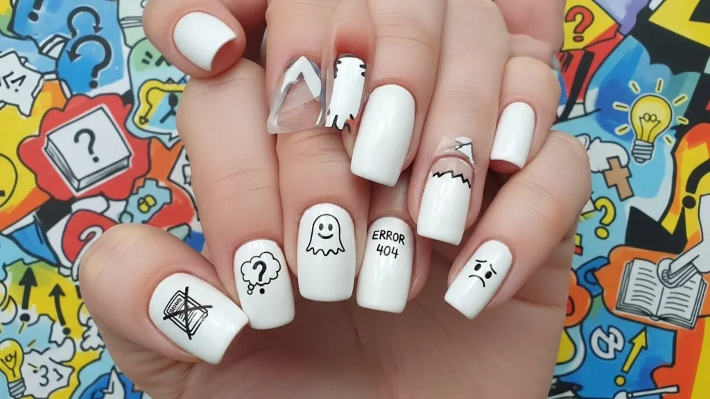 white nail polish meaning