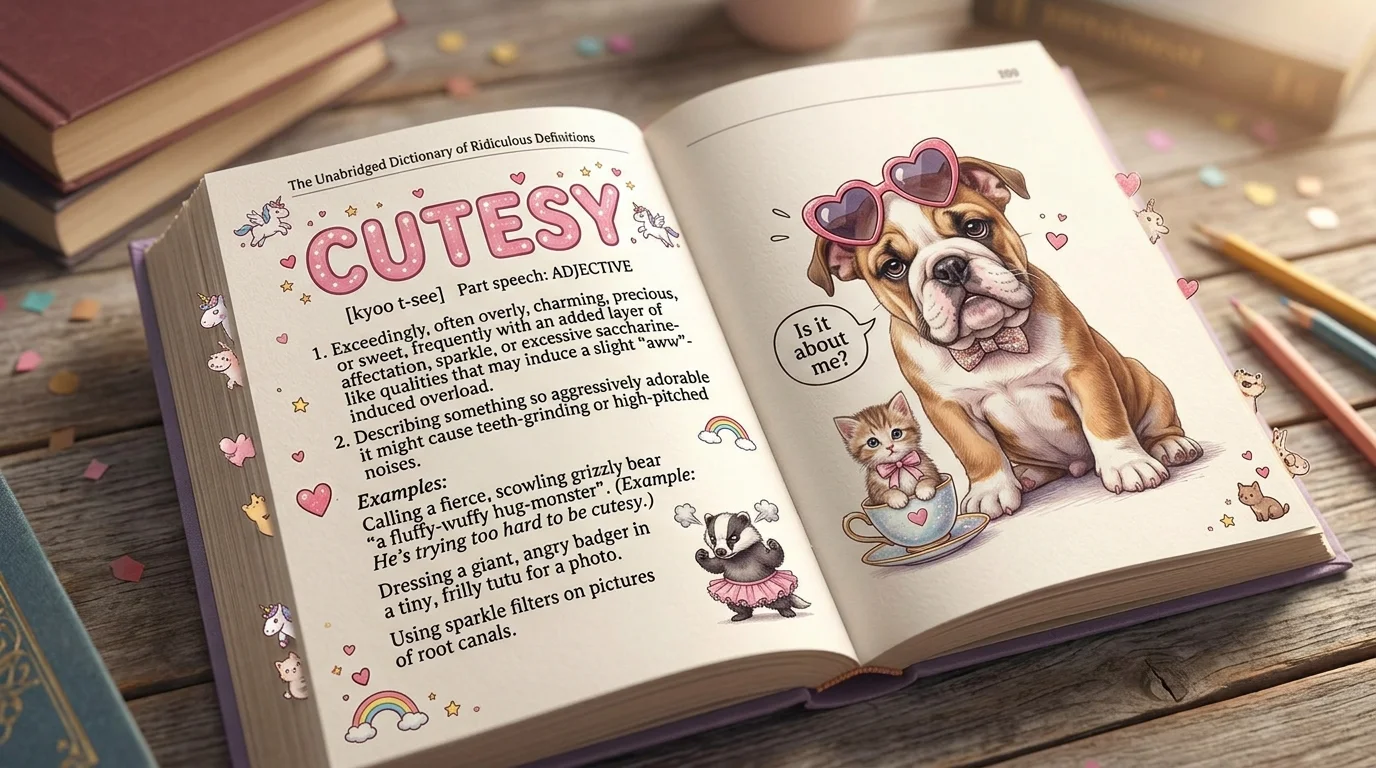 Cutesy Meaning in English
