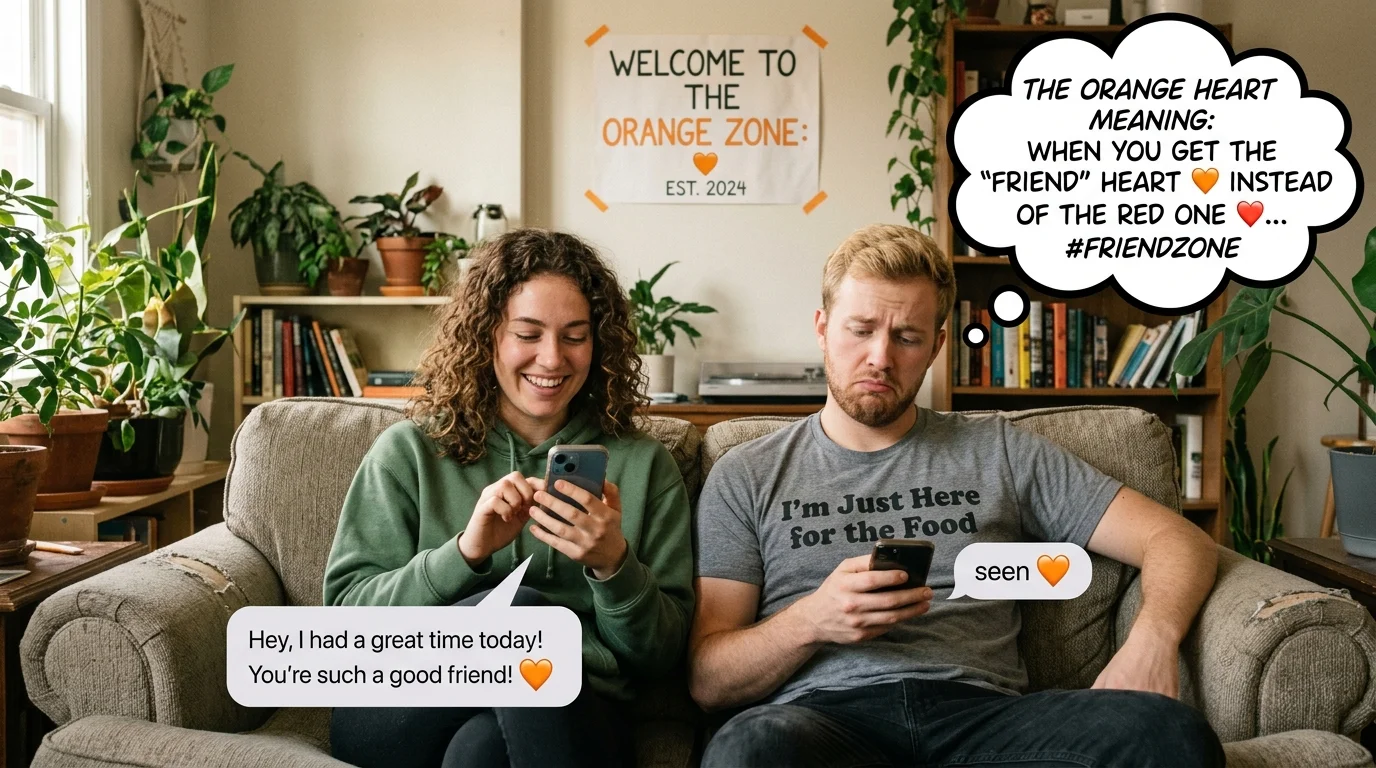 Orange Heart Meaning From Girl
